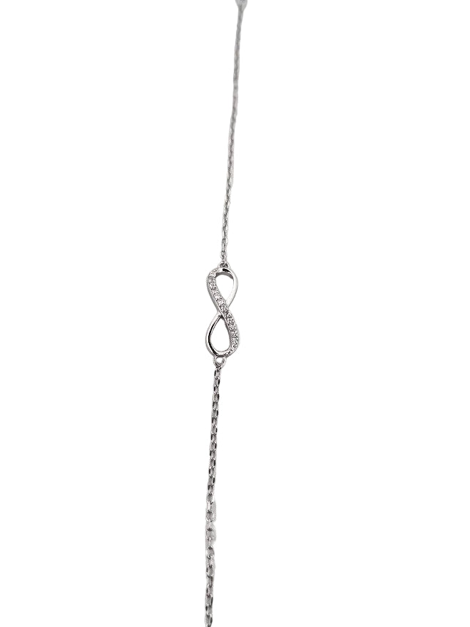Silverarmband "Infinity" Med Stenar