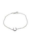 Silverarmband "Hästsko" Med Stenar