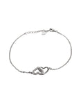 Silverarmband "Hjärta" Med Stenar