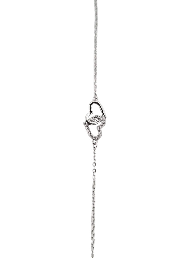 Silverarmband "Hjärta" Med Stenar