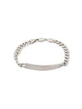Pansararmband i Silver Graverbar 7mm 19cm