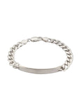 Pansararmband i Silver Graverbar 7mm 19cm