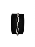 Charm Paperclip-Armband i Silver