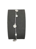 Klöverarmband Med Stenar I Silver