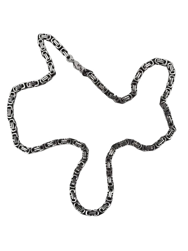 Kejsarhalsband Svärtad i Stål 60cm