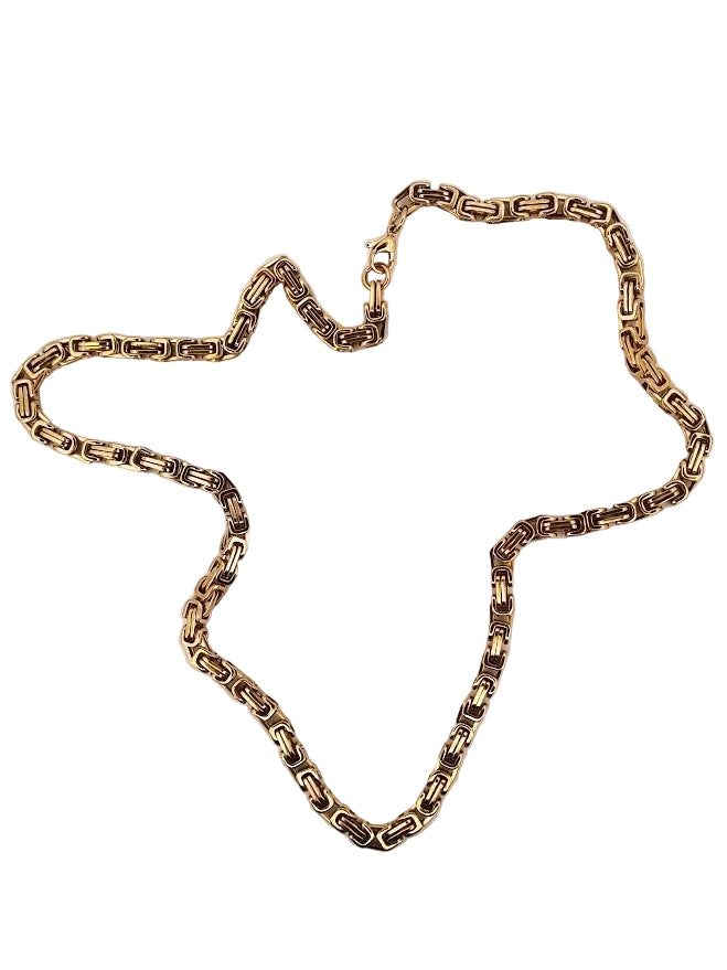 Kejsarlänk Halsband Guldfärgat Stål 55cm
