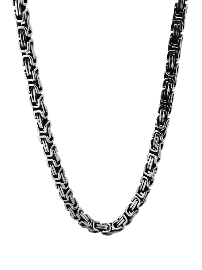 Kejsarhalsband Svärtad i Stål 60cm